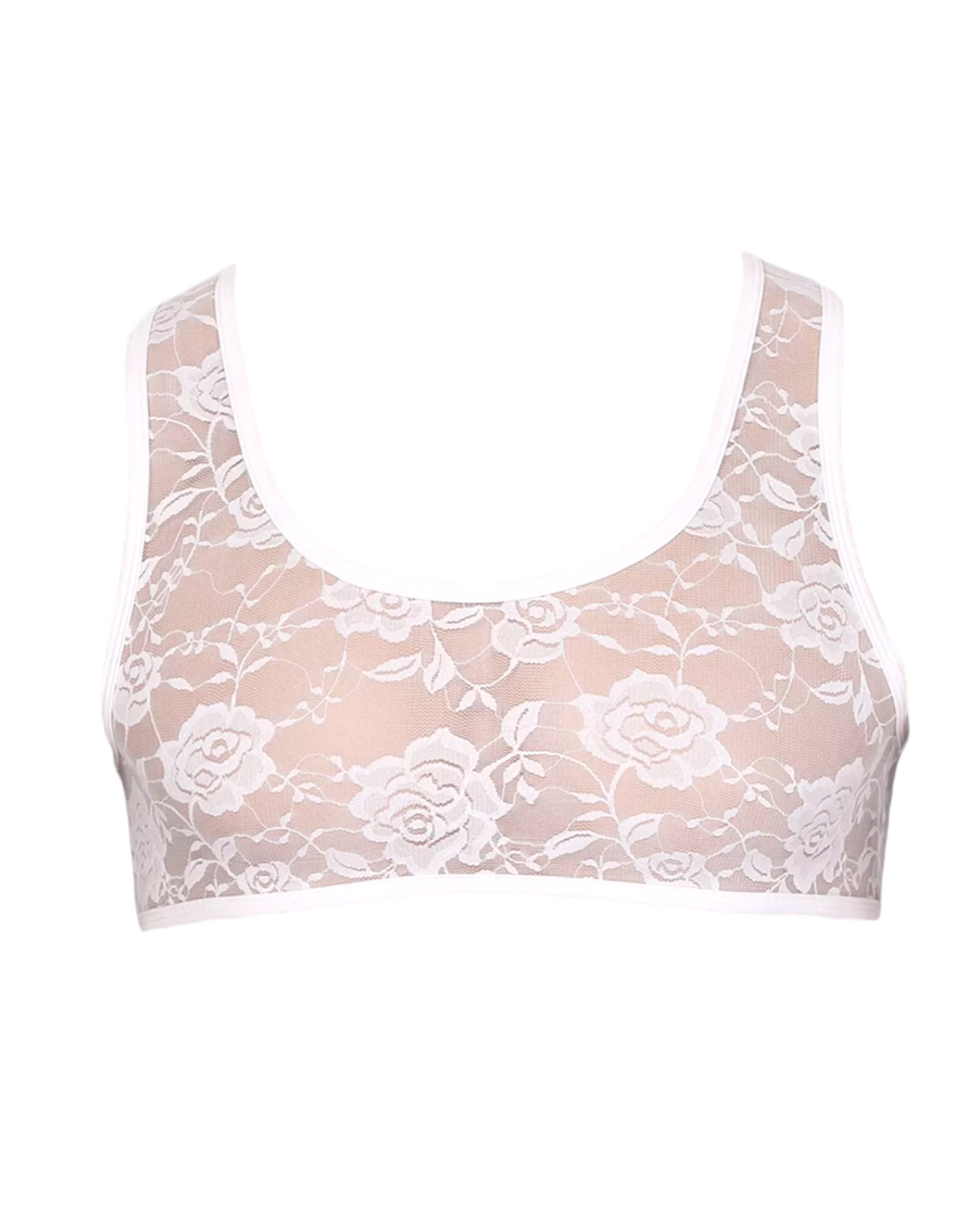 ＦＥＭＭＥＢＯＹ Lace Crop White